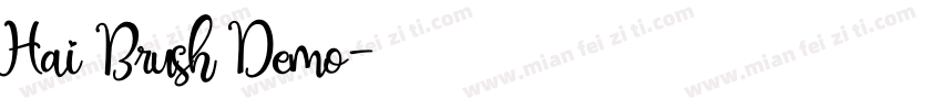 Hai Brush Demo字体转换
